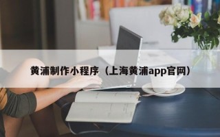 昭通黄浦制作小程序（上海黄浦app官网）
