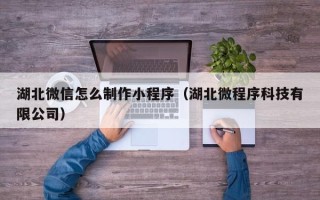 昭通湖北微信怎么制作小程序（湖北微程序科技有限公司）